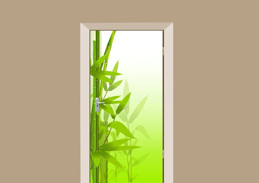 Deursticker Bamboetak 1 Deursticker Bamboetak
