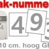 Huisnummer / Container Stickers Grijs 10CM 3 Huisnummer / Container Stickers Grijs 10CM -Plakfolie Winkel 2032535442