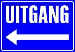 XL Sticker Uitgang (links)
