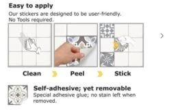 Tegelstickers Azulejo 24 Stuks (15x15 Cm) 6 Tegelstickers Azulejo 24 Stuks (15x15 Cm) -Plakfolie Winkel 2099645055