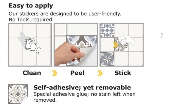 Tegelstickers Azulejo 24 Stuks (15x15 Cm) 3 Tegelstickers Azulejo 24 Stuks (15x15 Cm) - Afbeelding 3