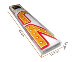 Muurstickers Glow In The Dark Bistro Letters (2 Vellen) 8 Muurstickers Glow In The Dark Bistro Letters (2 Vellen) -Plakfolie Winkel 2099661174