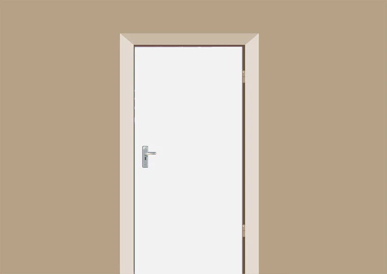 Deursticker Hoogglans Wit 1 Deursticker Hoogglans Wit