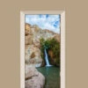 Deursticker Waterval Tussen De Rotsen -Plakfolie Winkel 2099662593