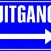 XL Pictogram Sticker Uitgang Rechts (19.5x28.5cm) -Plakfolie Winkel 2100545154