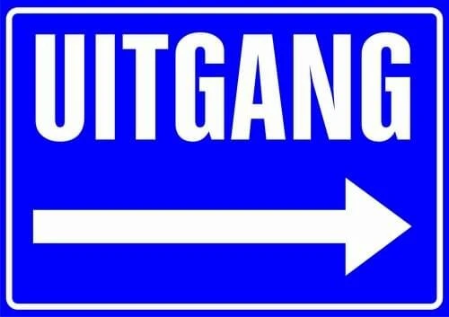 XL Pictogram Sticker Uitgang Rechts (19.5x28.5cm) 1 XL Pictogram Sticker Uitgang Rechts (19.5x28.5cm)