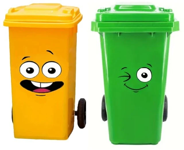 Containerstickers 2x Gezichtje (A) 1 Containerstickers 2x Gezichtje (A)