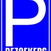 XL Sticker Parkeerplaats Bezoekers -Plakfolie Winkel 2133925080
