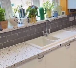 Wrapfolie Terrazzo Stone Mat (122cm Breed) 7 Wrapfolie Terrazzo Stone Mat (122cm Breed) -Plakfolie Winkel 2211116907