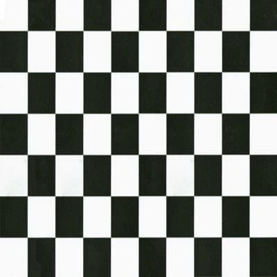 Plakfolie Dambord Zwart/wit (45cm) 1 Plakfolie Dambord Zwart/wit (45cm)