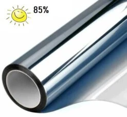 Zonwerend Raamfolie Voor HR+++ Glas Zilver (140cm)