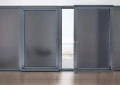 Zonwerend Raamfolie Statisch Structuur Zwart (92 Cm)