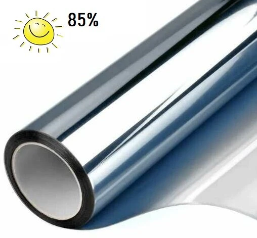 Zonwerend Raamfolie Voor HR+++ Glas Zilver (90cm) 1 Zonwerend Raamfolie Voor HR+++ Glas Zilver (90cm)