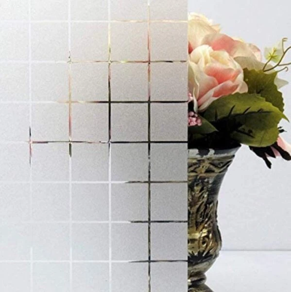 Statisch Raamfolie Blokken Gezandstraald (45cm) 3 Statisch Raamfolie Blokken Gezandstraald (45cm) - Afbeelding 3