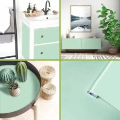 Plakfolie Mint Glans 200x45cm