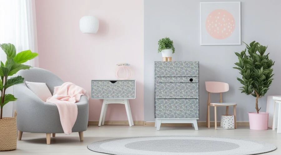 Plakfolie Bloemen Veld (45cm) 3 Plakfolie Bloemen Veld (45cm) - Afbeelding 3