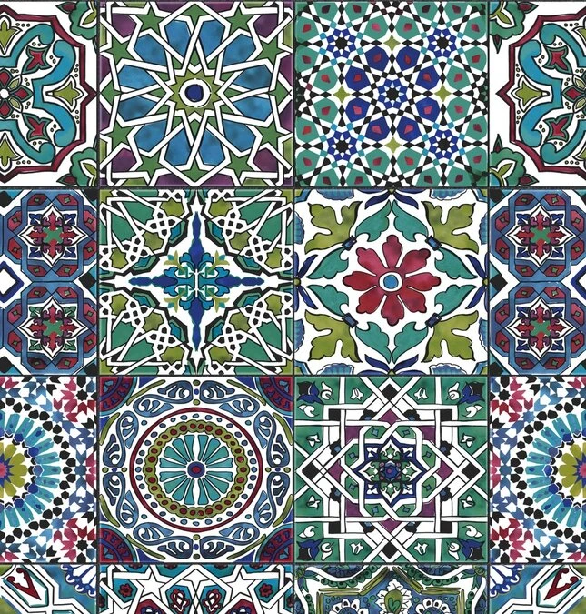 Plakfolie Tegeltjes Faroso (met Extra Beschermlaag) 150x45 Cm 1 Plakfolie Tegeltjes Faroso (met Extra Beschermlaag) 150x45 Cm