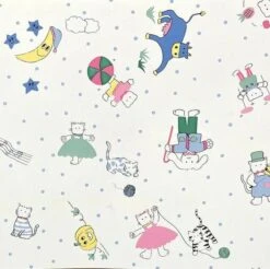 Vintage Plakfolie Kinderkamer 200x45cm