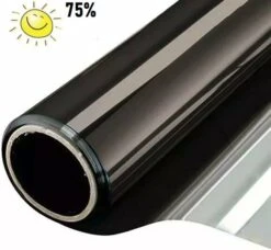 Zonwerend Raamfolie Voor HR+++ Glas Steel (90cm)