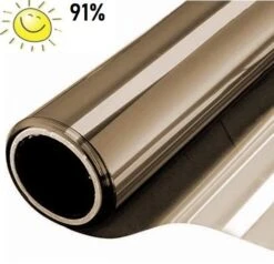 Zonwerend Raamfolie Voor HR+++ Glas Brons (152cm)