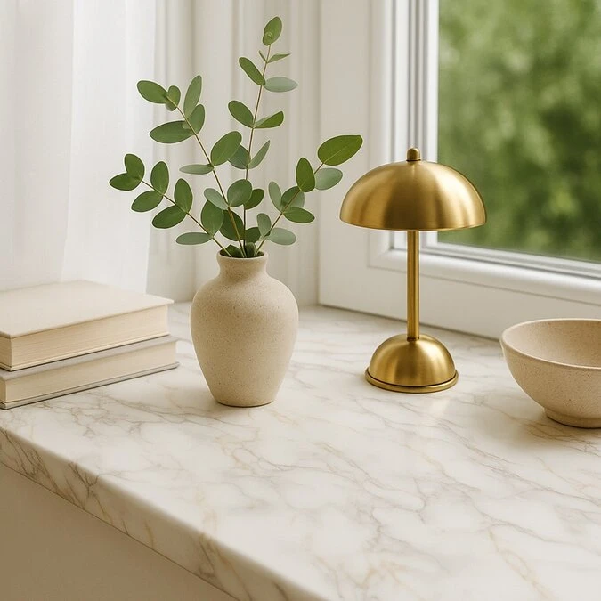 Plakfolie Marmer Stone Naturel (45cm) 4 Plakfolie Marmer Stone Naturel (45cm) - Afbeelding 4